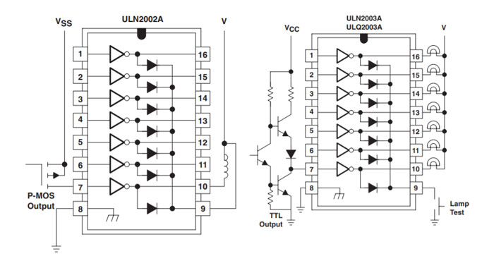 ULN2002A & ULN2003A System Examples
